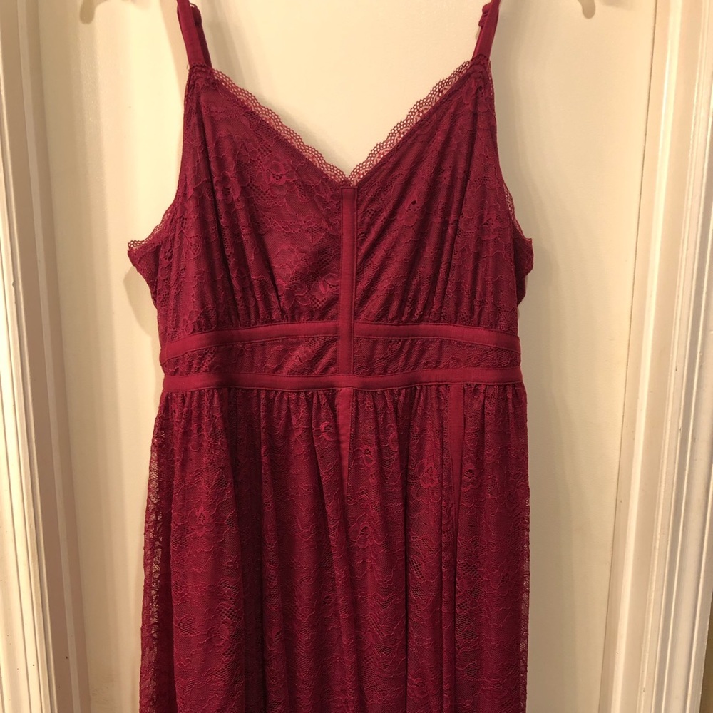 Little red summer dress adjustable straps